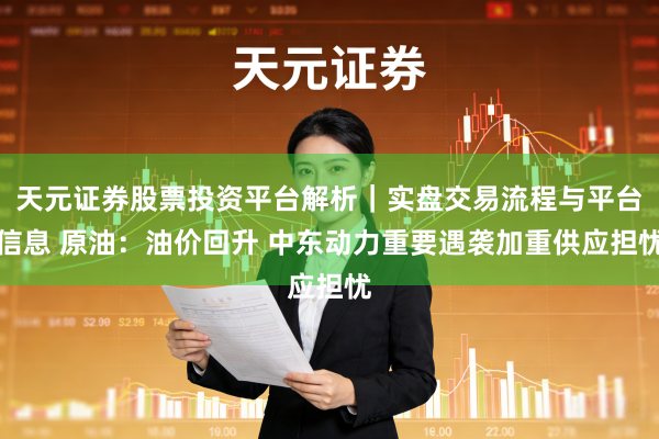 天元证券股票投资平台解析｜实盘交易流程与平台信息 原油：油价回升 中东动力重要遇袭加重供应担忧