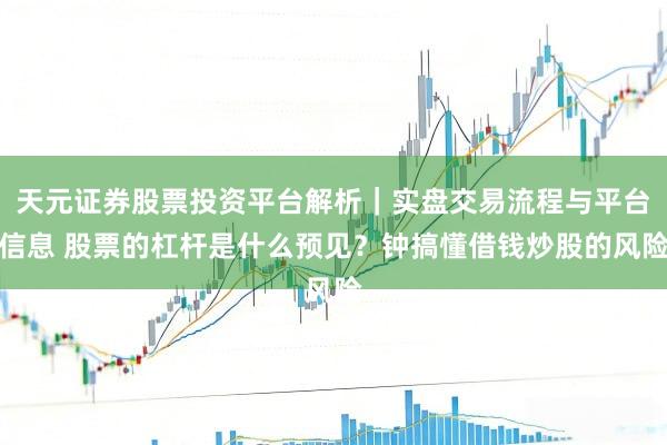 天元证券股票投资平台解析｜实盘交易流程与平台信息 股票的杠杆是什么预见？钟搞懂借钱炒股的风险