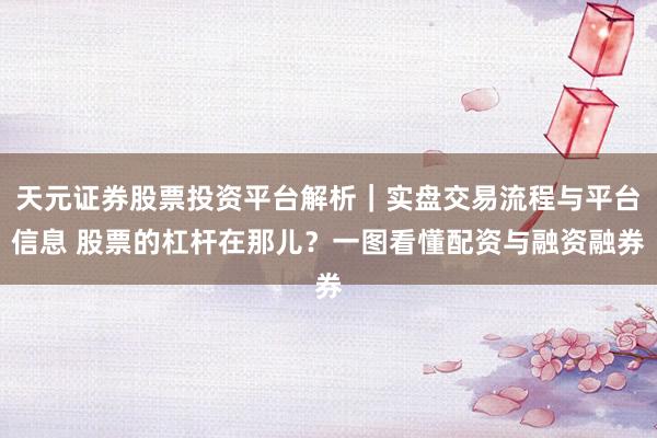 天元证券股票投资平台解析｜实盘交易流程与平台信息 股票的杠杆在那儿？一图看懂配资与融资融券