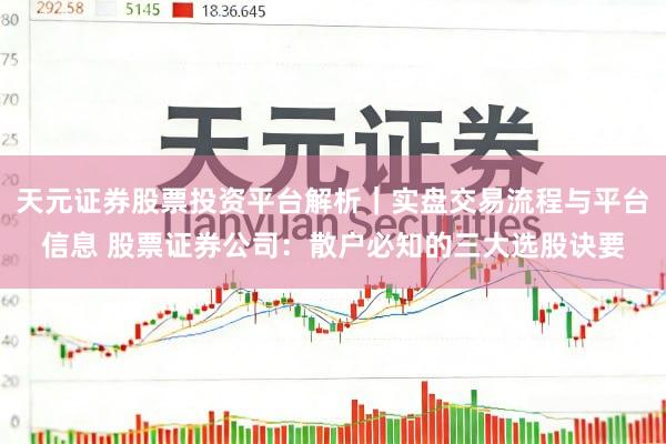 天元证券股票投资平台解析｜实盘交易流程与平台信息 股票证券公司：散户必知的三大选股诀要